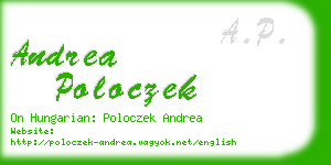 andrea poloczek business card